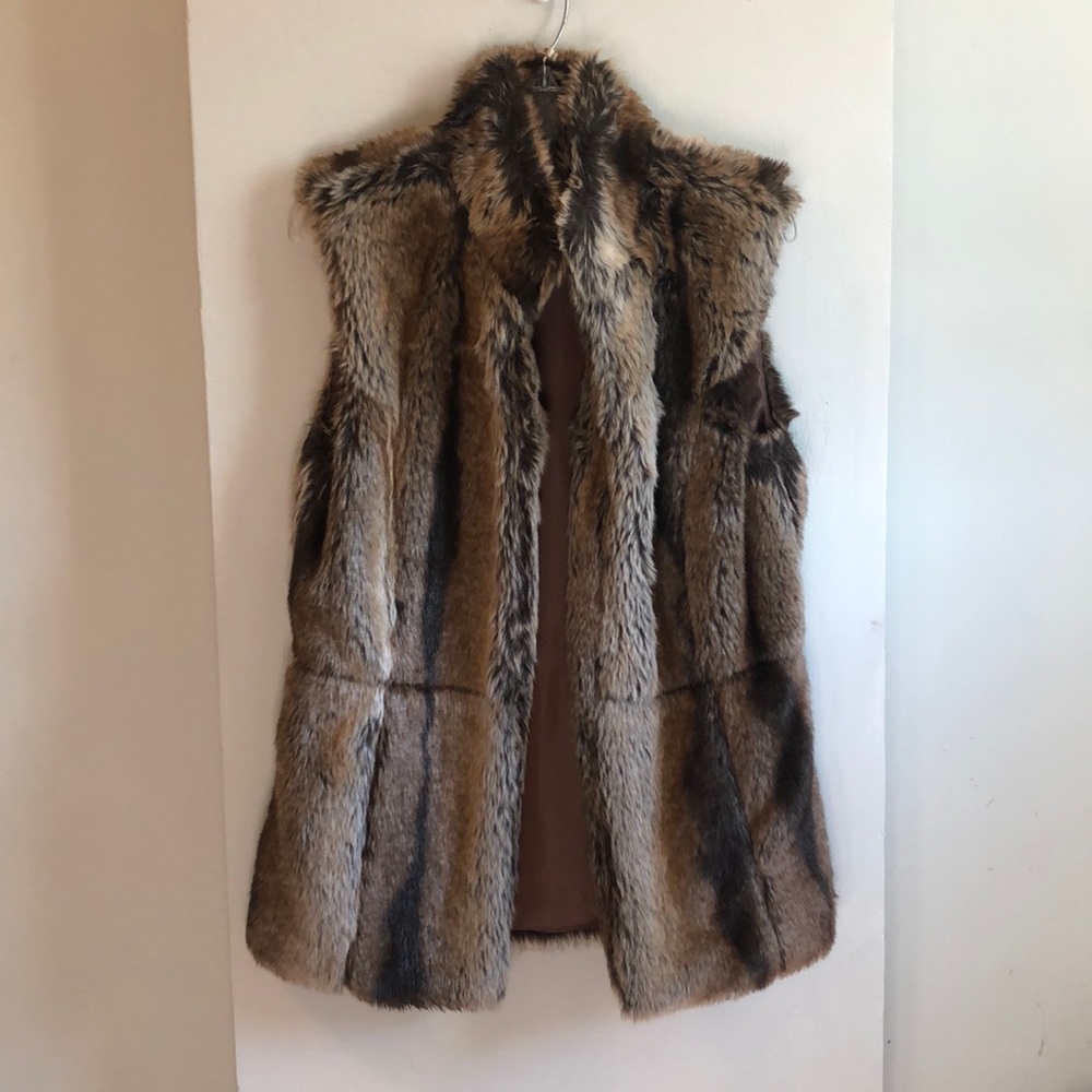 Faux fur vest
